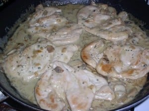 poulet sauce roquefort